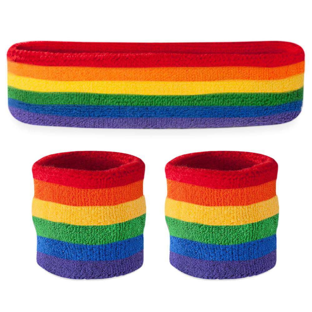 Rainbow Sweatband Sets