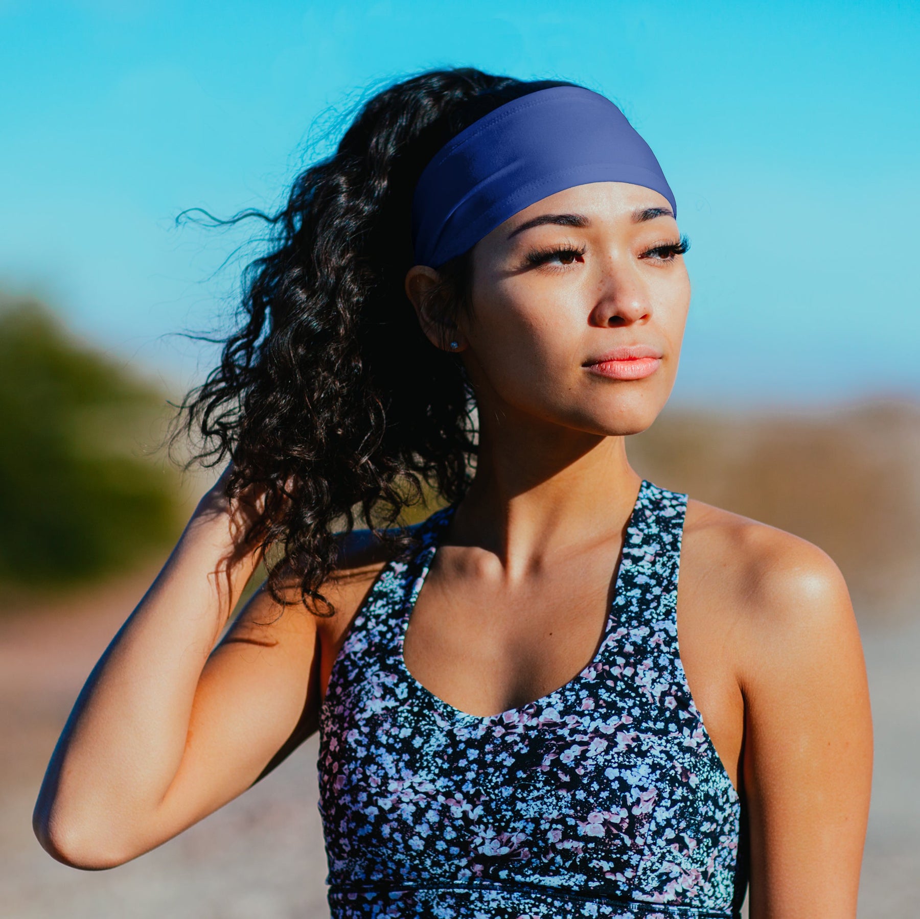 Solid Color Tapered Headband