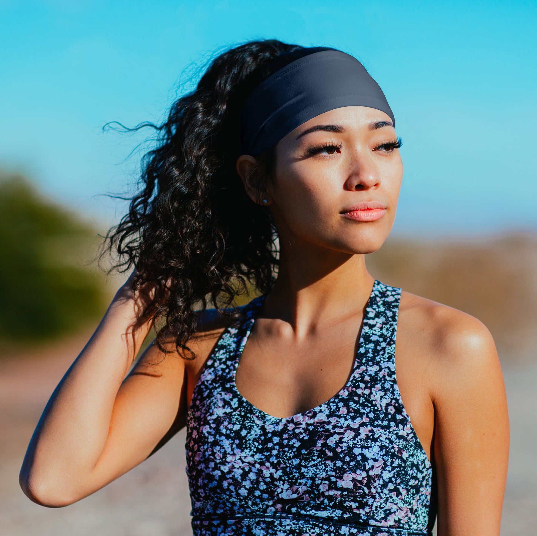 Solid Color Tapered Headband