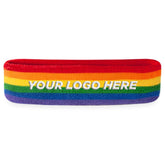 Custom Embroidered Rainbow Headbands