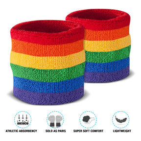 Rainbow Sweatband Sets