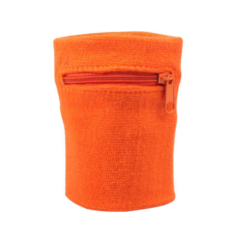 Zipper Wrist Wallet Sweatband with Pocket Suddora